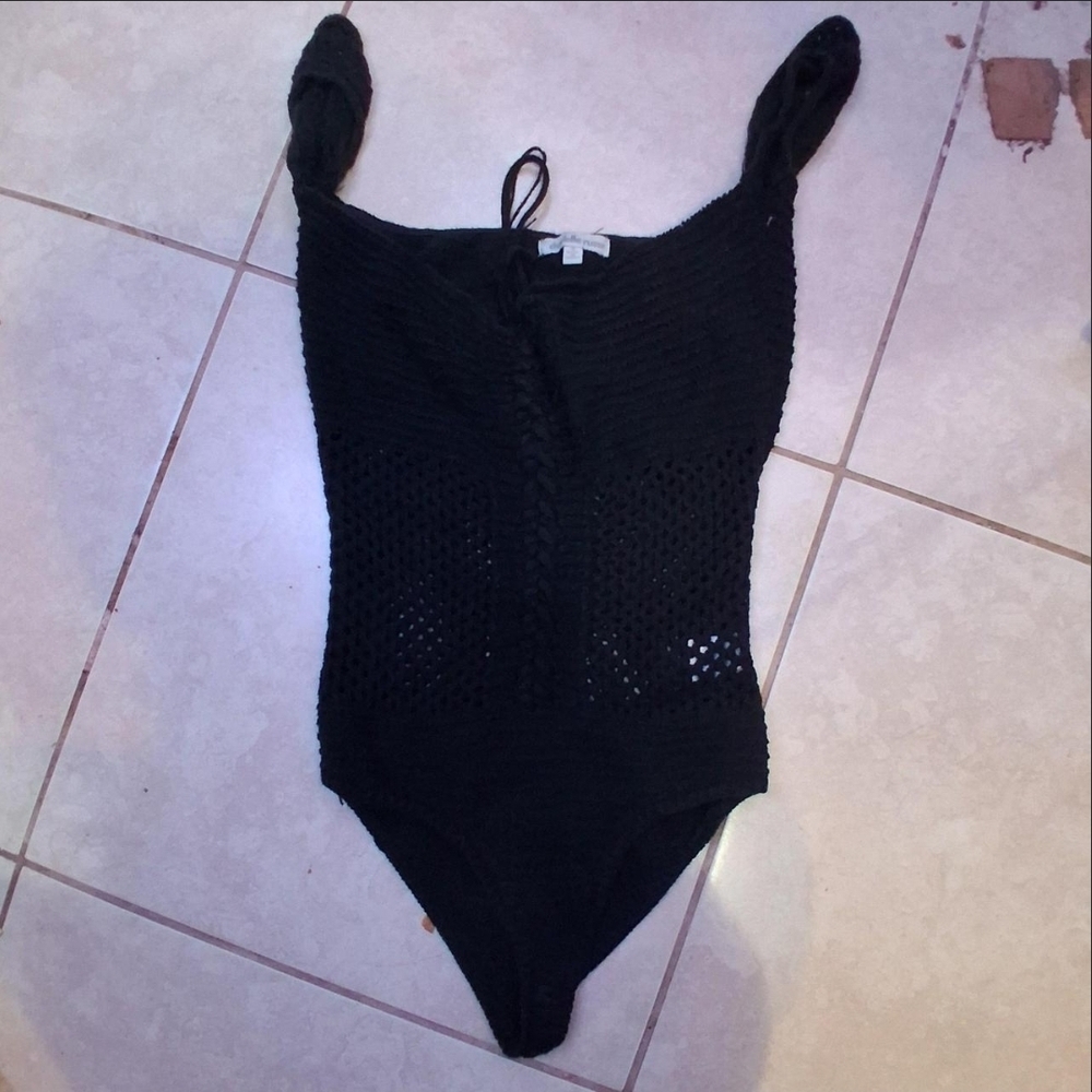 Charlotte Russe Black Kids Bodysuit